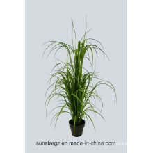 PE Plastic Elephant Grass Potted Artificial Plant for Decoration (49271)